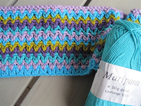 Ravelry V Stitch Blanket Yarn Stash Series Pattern By Hannah Cross
