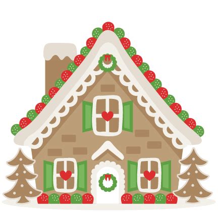 Download Gingerbread House SVG scrapbook cut file cute clipart ...