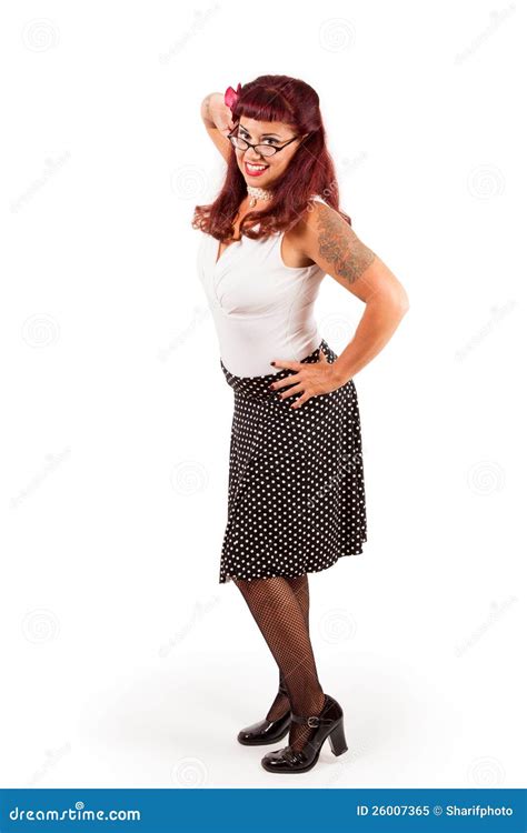 Pin Up Librarian Striking A Pose Royalty Free Stock Photo Image 26007365