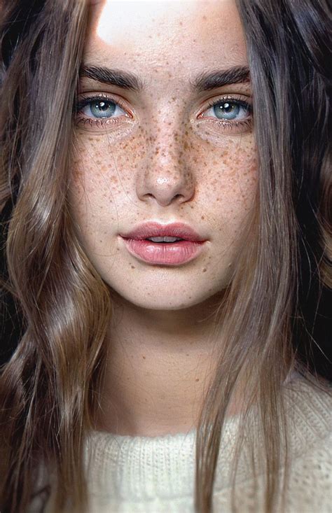 Beautiful Freckles Beautiful Eyes Woman Face Girl Face Freckle Face