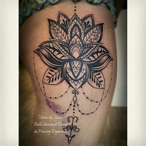 Lotus Mandala Thigh Piece Tattoo Mandala Oberschenkel Tattoo Tattoos Hippie Tattoo