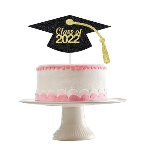 Buy Class Of 2022 Cake Topper Gold Glitter Class Of 2022 Graduation