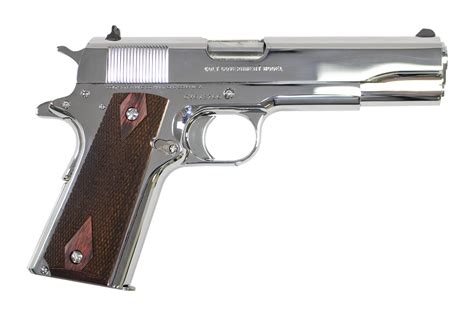 Shop Colt 1911 Government 45 Acp Pistol With High Polish Finish For
