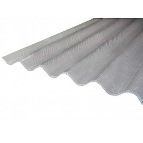 Plaque de polycarbonate ondulé 1 5 m 2m 3m alvéolaire translucide 6mm