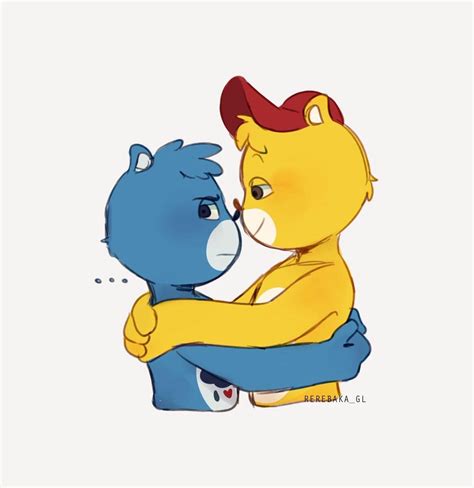 💛💙funshine Bear X Grumpy Bear💛💙 Grumpy Care Bear Funshine Bear Grumpy