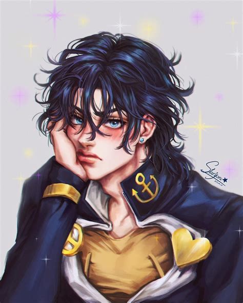 Starヨル On Instagram I Was Commissioned To Draw Fluffy Blushed Josuke