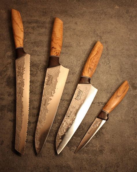 It is equipped with a clear theme, silverworks. Hand forged Kitchen Knife Set (With images) | Kitchen knives, Japanese kitchen knives, Custom ...