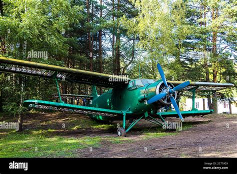 Old Abandoned Aircraft In The Forest Stock Photo Alamy
