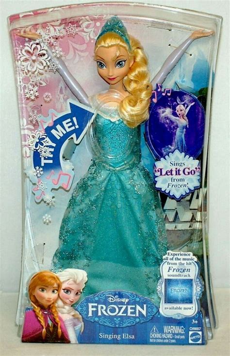 Disney S Frozen Singing Snow Princess Elsa Doll Sings Let It Go Musical Figure Mattel Elsa