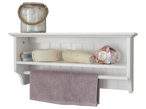 With a natural design this french cane towel rail. Modern White Colonial Towel Rail With Shelf Bathroom Unit ...