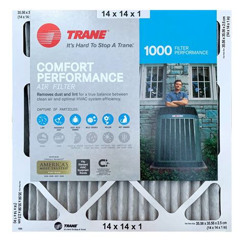 Trane Comfort Performance Air Filter 1000 Micro Particle Reduction
