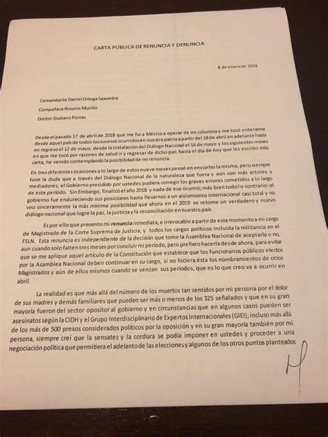 Ejemplo Carta De Dimision Laboral Republica Dominicana Modelo De Informe