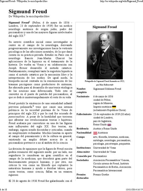 Sigmund Freud Wikipedia La Enciclopedia Libre Pdf Sigmund Freud