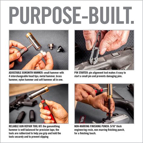 Real Avid Hammer And Roll Pin Punch Set I Gunsmithing Tools Set With