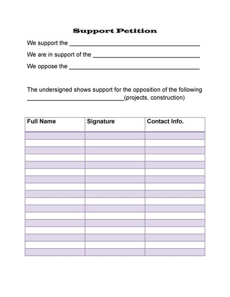 Petition Templates How To Write Petition Guide