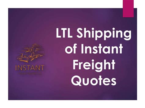 Https://tommynaija.com/quote/instant Freight Shipping Quote