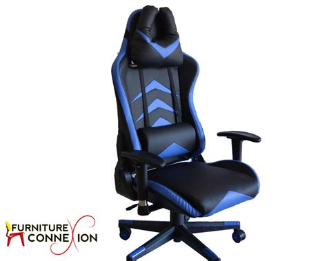Gaming Chair Blue And Black Furniture Connexion
