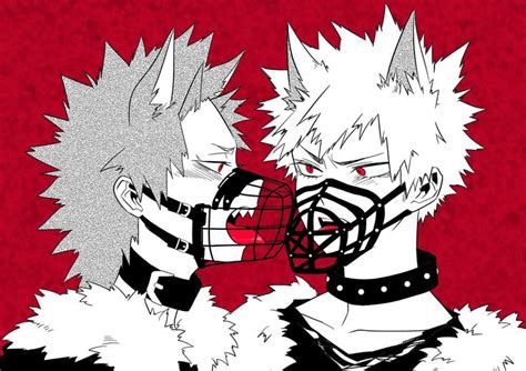 Dog Kirishima Eijirou And Wolf Bakugou Katsuki Kirishima Class Pet