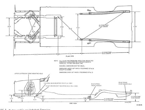 1966 Ford Mustang Frame Measurements
