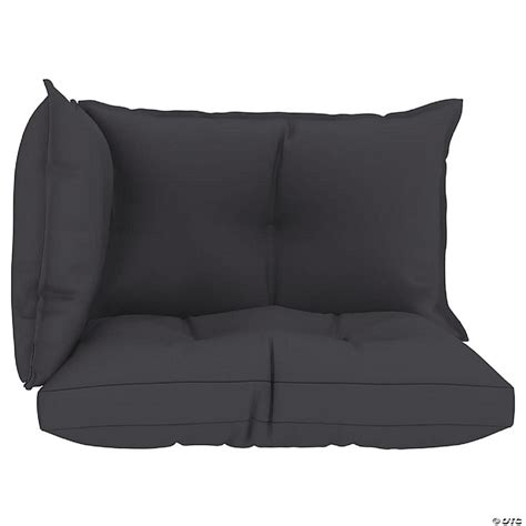 Vidaxl Pallet Sofa Cushions 3 Pcs Anthracite Fabric Cushion Oriental