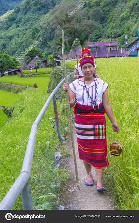Banaue Philippines May Women Ifugao Minority Rice Terraces Banaue