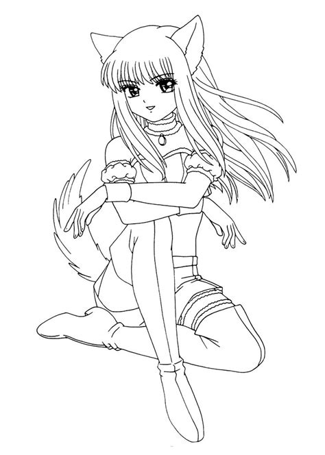 Cute Anime Chibi Girl Coloring Pages Free Cute Anime Chibi Girl
