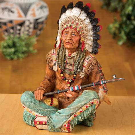 Native American Chief Sculpture | Bits and Pieces UK