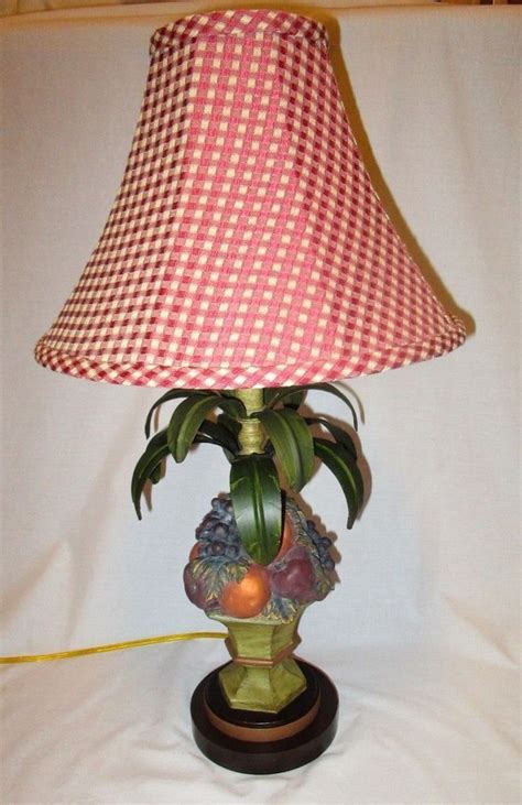 The table lamp shades you buy should be. Tole Table Lamp - Fruit in Pedestal Bowl with Shade by ...