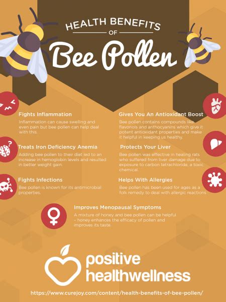 7 Amazing Health Benefits Of Bee Pollen Infographic