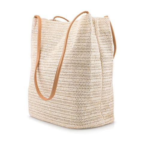 Gearonic Oct17 Women Straw Beach Bag Tote Shoulder Bag Summer Handbag