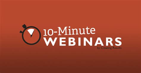 Video 10 Minute Digital Marketing Webinar Series Creating Results