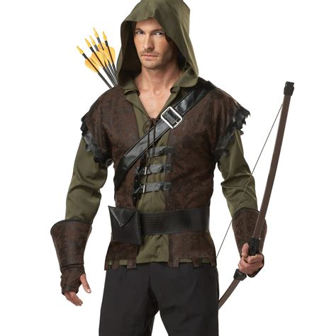Robin Hood Medieval Warrior English Outlaw Adult Mens Halloween Costume