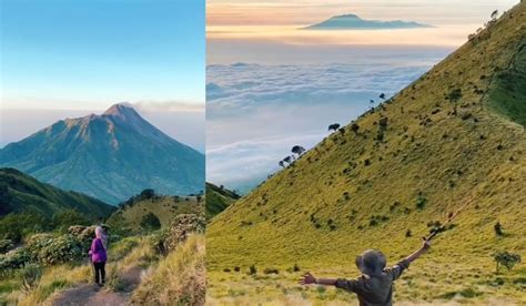 Potret Panorama Gunung Merbabu Via Selo Keindahan Surgawi Yang Bikin