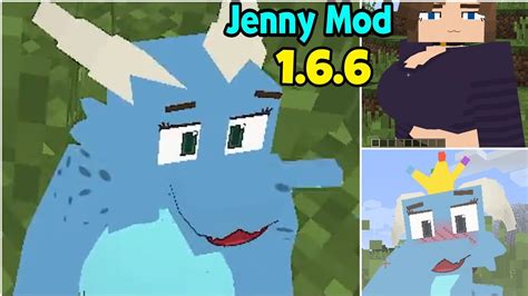 Jenny Mod 166 New Version Gameplay Minecraft Jenny Mod 1122 Ellie Jenny Kobolds Youtube