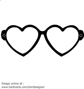 Download Heart sunglasses clipart 4 » Clipart Station
