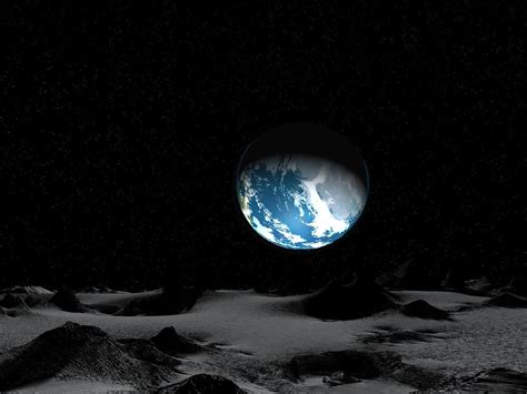 1122009 Monochrome Planet Sky Moon Moonlight Atmosphere