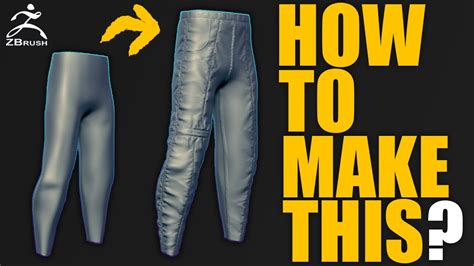 How To Make Seam And Folds On Clothes In Zbrush Zbrush Cloth