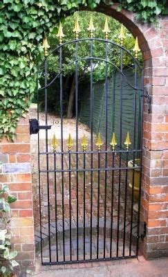 Gardeners all over the world have interpreted the moon gate in their own ways. ARCH TOP GATE WITH FINIALS | Arch gate, Garden gates, Gate