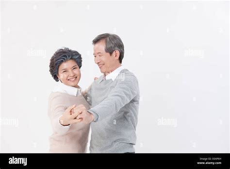 An Old Couple Dancing Stock Photo Alamy