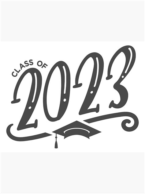 Class Of 2023 Grad Seniors Poster For Sale By Brackerdesign Redbubble