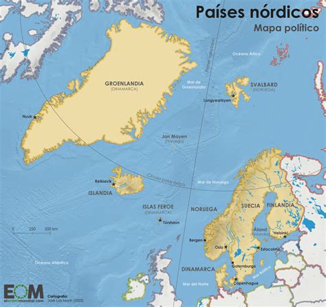 El Mapa Político De Los Países Nórdicos Mapas De El Orden Mundial Eom