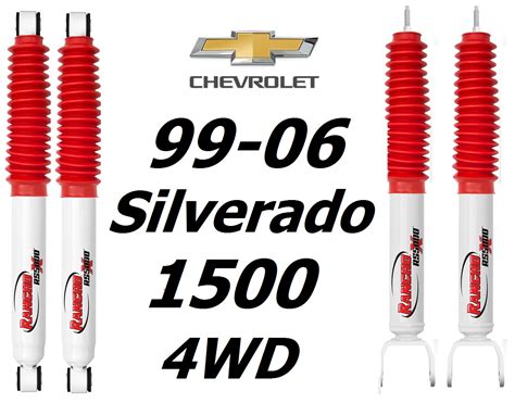 Rancho Rs5000x Series Front Rear Shocks For 99 06 Chevrolet Silverado