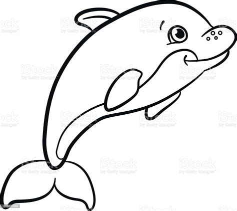 Coloring Pages Marine Wild Animals Little Cute Baby
