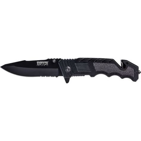 Campco Humvee Tactical Recon Folding Knife W Spring Assist 4 Black