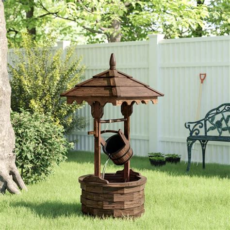 Wishing Well Lawn Ornament Vintage Mama Cat And Kittens Lawn Ornaments