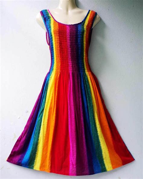12 Rainbow Dresses Women She Likes Fashion
