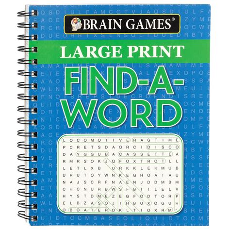 Brain Games Large Print Find A Word Book Brain Teasers Walter Drake