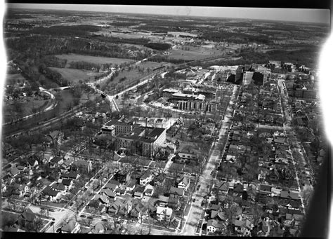 St Joseph Hospital Area From Air 1949 Ann Arbor District Library