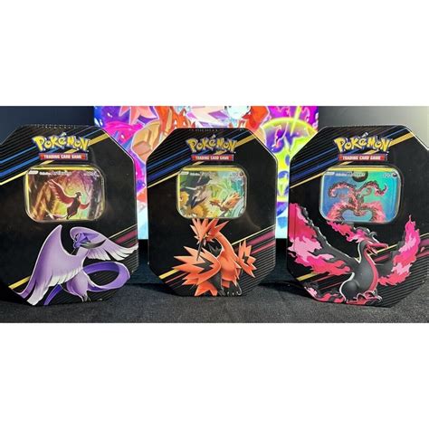 Pokemon Tcg Crown Zenith Small Tin Galarian Articuno Zapdos