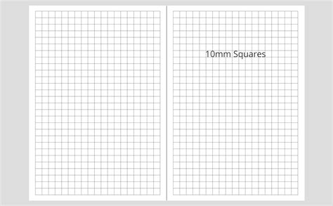 10 Mm Square Exercise Book A4 10 Mm 1 Cm Squared Quad Ruled Grid